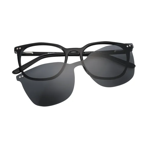 square black clip ons